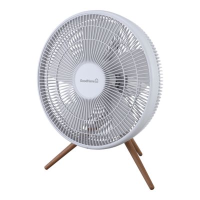 Ventilateur de table pieds en bois GoodHome ø 44 cm 3 vitesses