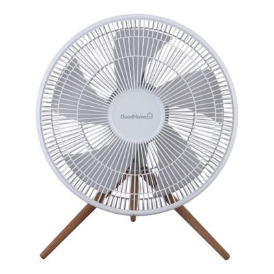 Ventilateur de table pieds en bois GoodHome ø 44 cm 3 vitesses