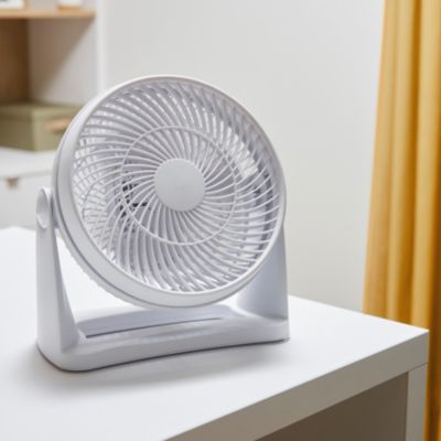 Ventilateur mini 3 vitesses blanc 28 cm