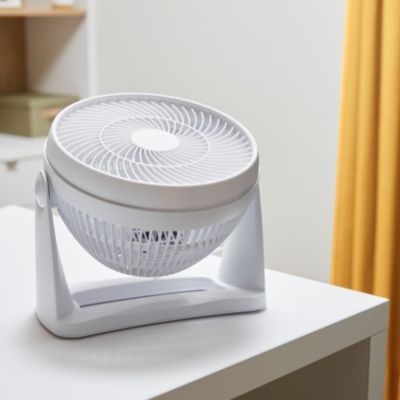 Ventilateur mini 3 vitesses blanc 28 cm