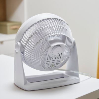 Ventilateur mini 3 vitesses blanc 28 cm
