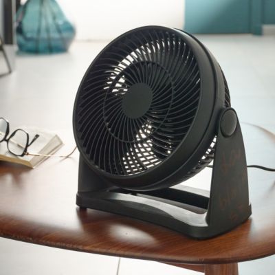 Ventilateur mini 3 vitesses noir 28 cm