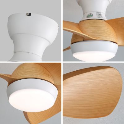 Ventilateur Plafond Avec Lumière 132cm ZMISHIBO - Moteur CC Silencieux 6 Vitesses Télécommande - Noyer