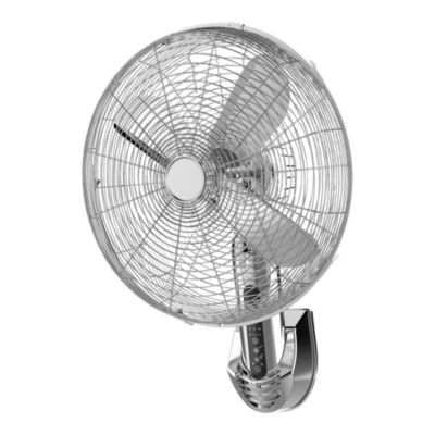 Ventilateur mural 40 cm chrome 3 vitesses
