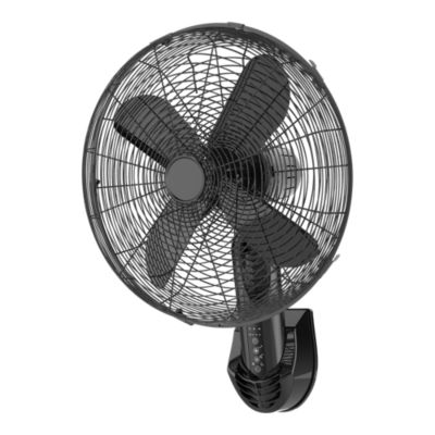 Ventilateur mural 40 cm noir 3 vitesses