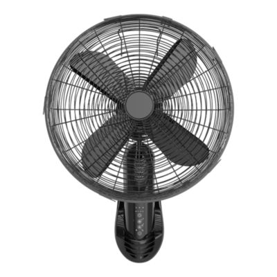 Ventilateur mural 40 cm noir 3 vitesses