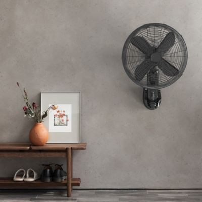 Ventilateur mural 40 cm noir 3 vitesses
