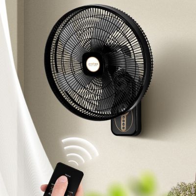 Ventilateur mural de 40 cm avec télécommande, 3 vitesses, oscillation grand angle (câble d'alimentation de 1,2 m)