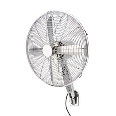 Ventilateur mural ZF-1602RW-2 oscillation à 86° 3 vitesses argent
