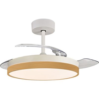 Ventilateur plafond + éclairage diamètre 91 cm Voltman