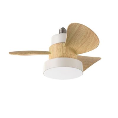 Ventilateur Plafond Perenz Blanc - Led 15W, Pales Abs, 3 Vitesses, Silencieux, Télécommande, E27, D36Cm, Style Moderne