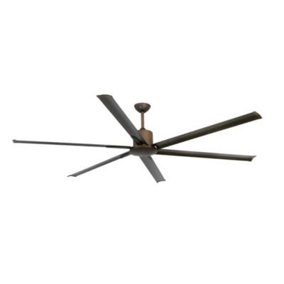 Ventilateur plafond XXL 6 pales acier marron moteur DC silencieux 6 vitesses