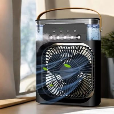 Ventilateur portable, climatiseur, ventilateur électrique USB, veilleuse LED, brumisateur d'eau