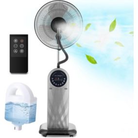 Ventilateur Silencieux sur Pieds + Télécomande - Affichage LED - 95W - Minuterie 8h et Fonction ionique