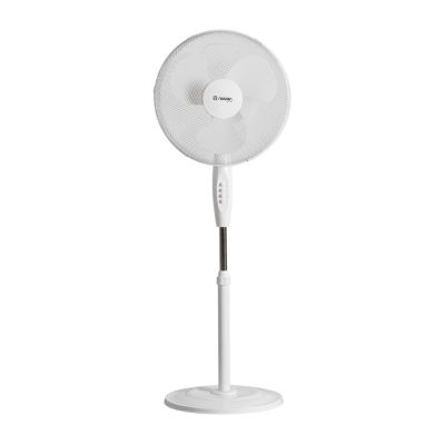 Ventilateur Sur Pied 40W 3 Vitesses White Confort Blanc Raydan Home