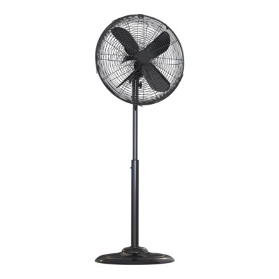Ventilateur sur pied 45W métal noir TX-16GA