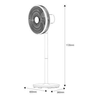Ventilateur sur pied de 40cm GoodHome