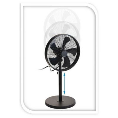 Ventilateur sur pied Excellent Houseware 3 vitesses noir