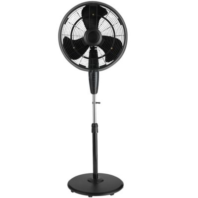 Ventilateur Sur Pied Oscilllant 45W – Silencieux 3 Vitesses Hauteur Réglable Noir 85 Cm