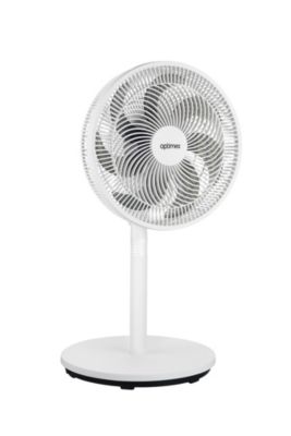 Ventilateur sur pied Optimea OVP-AR30B 3 vitesse couleur blanc avec oscillation jusqu'à 85°