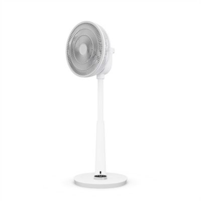 Ventilateur sur pied oscillant 26 vitesses blanc avec télécommande, Duux Whisper 2