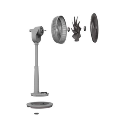 Duux ventilateur sur pied tres silencieux WHISPER 2 Gris Mat DXCF27 | fnac Suisse