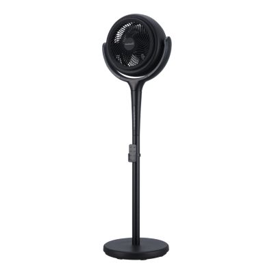Ventilateur sur pied silencieux GoodHome Ø36,5 cm noir - 12 vitesses, télécommande et oscillation 3D