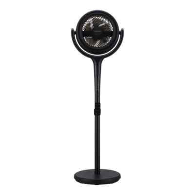 Ventilateur sur pied silencieux GoodHome Ø36,5 cm noir - 12 vitesses, télécommande et oscillation 3D