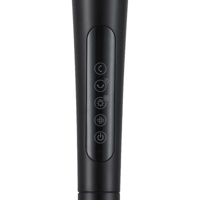 Ventilateur sur pied silencieux GoodHome Ø36,5 cm noir - 12 vitesses, télécommande et oscillation 3D