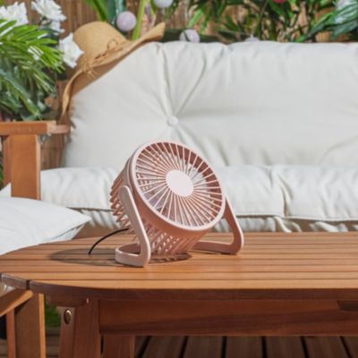 Ventilateur USB - JET LAG - Silencieux - Compact - Orientable - Multicolore