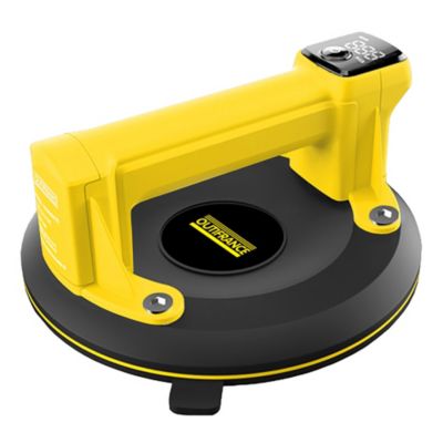 Ventouse avec pompe Outifrance jaune 1 poignée ø200 mm max.150 kg - batterie 3,7V 2Ah