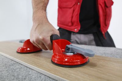 Ventouse double Rubi 66952 ventouses Ø.200 mm charge maxi 55kg