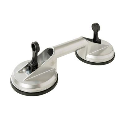 Ventouse en Aluminium Double 100 kg - Fixation Sécurisée et Pratique - Silverline