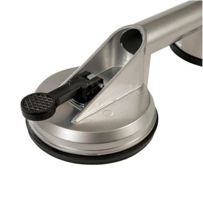Ventouse en Aluminium Double 100 kg - Fixation Sécurisée et Pratique - Silverline