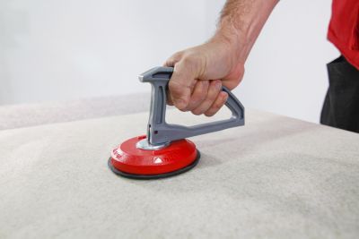 Ventouse simple surface rugueuse rouge Rubi