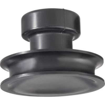 Ventouse TOOLCRAFT 60 mm - capacité 10 kg, caoutchouc noir, 1 pièce