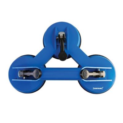 Ventouse Triple 100 kg - Support de Levage Sécurisé - Idéal pour Transporter des Charges Lourdes - Silverline