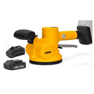 Ventouse vibrante Diam130mm Carrelage Charge 50Kg 20V + Batterie Lithium 2Ah 6 vitesses + Chargeur VITO