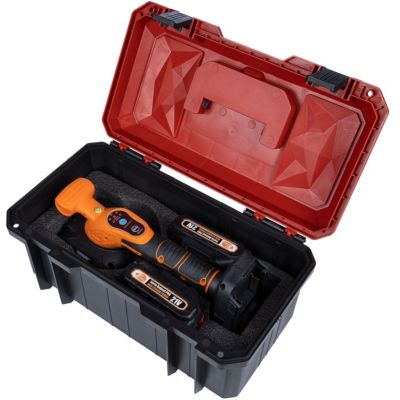 Ventouse Vibrante Sans Fil OM21V - 21V, 800W, 120 kg, Batterie Lithium, Pose Précise Carrelage, Mallette Incluse