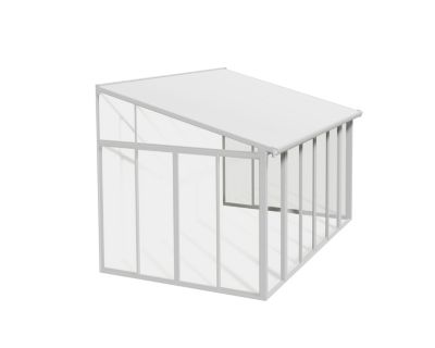 Véranda adossée Canopia SanRemo 2.77 x 4.25m Blanche