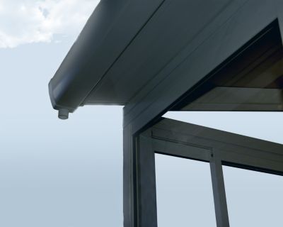 Toit De Terrasse Canopia En Aluminium Anthracite 277x435x310 Cm - Garantie 10 Ans