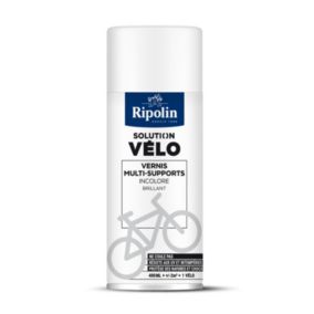Vernis aérosol multi-supports solution vélo Ripolin incolore brillant 400ml