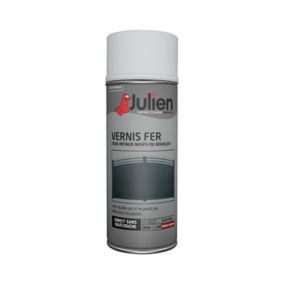 Vernis aérosol tous métaux neufs ou rouillés Julien brillant incolore 400ml