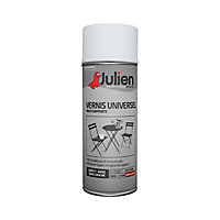 Vernis aérosol universel multi supports intérieur extérieur Julien brillant incolore 400ml