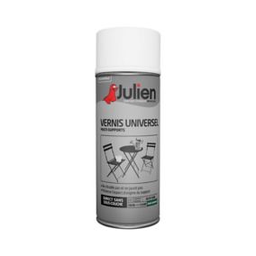 Vernis aérosol universel multi supports intérieur extérieur Julien satin incolore 400ml