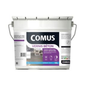 VERNIS BÉTON 10L - Vernis polyuréthane acrylique pour les sols et murs en béton ou dérivés ciment - COMUS