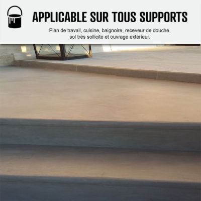 Vernis bi composant béton ciré - HAUTE RESISTANCE - HIGHPROTECT  - 10 m² - ARCANE INDUSTRIES