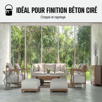 Vernis bi composant béton ciré - HAUTE RESISTANCE - HIGHPROTECT  - 10 m² - ARCANE INDUSTRIES