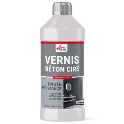 Vernis bi composant béton ciré - HAUTE RESISTANCE - HIGHPROTECT  - 50 m² - ARCANE INDUSTRIES