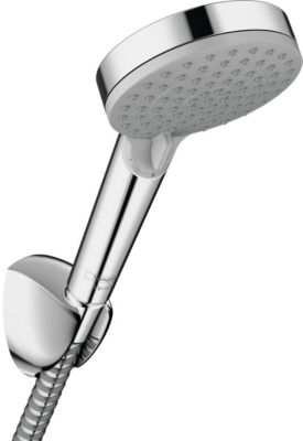Vernis Blend Set de douche tout en 1 avec Douche de tête 205mm + Douchette 2 jets, Chrome (VernisBlend-1)